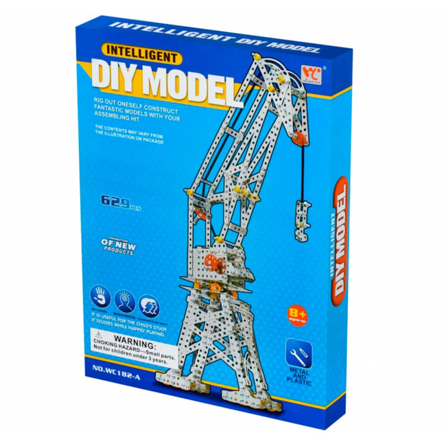 Конструкторы с уникальными деталями - Конструктор Same Toy Подъемный кран 629 элементов (WC182AUt)#2