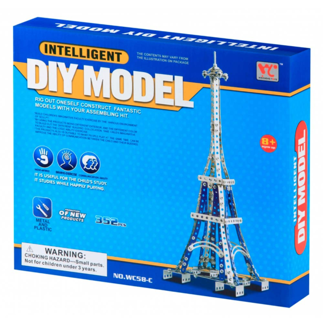 Конструктори з унікальними деталями - Конструктор Same Toy Ейфелева вежа 352 елементи (WC58CUt)#2