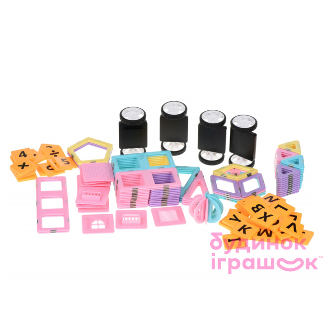 Магнітні конструктори - Конструктор Magplayer магнітний 188 елементів в боксі (MPT2-188)#3