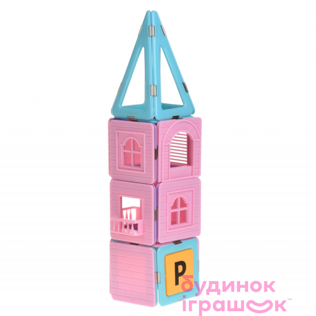 Магнітні конструктори - Конструктор Magplayer магнітний 188 елементів в боксі (MPT2-188)#5