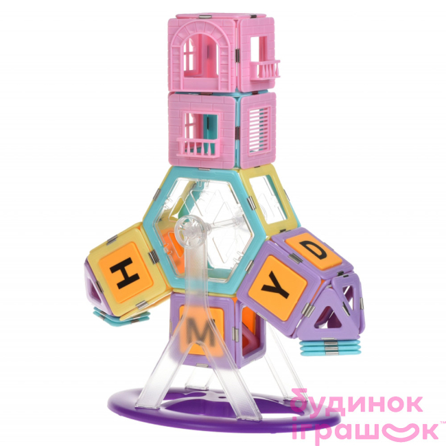 Магнітні конструктори - Конструктор Magplayer магнітний 188 елементів в боксі (MPT2-188)#6