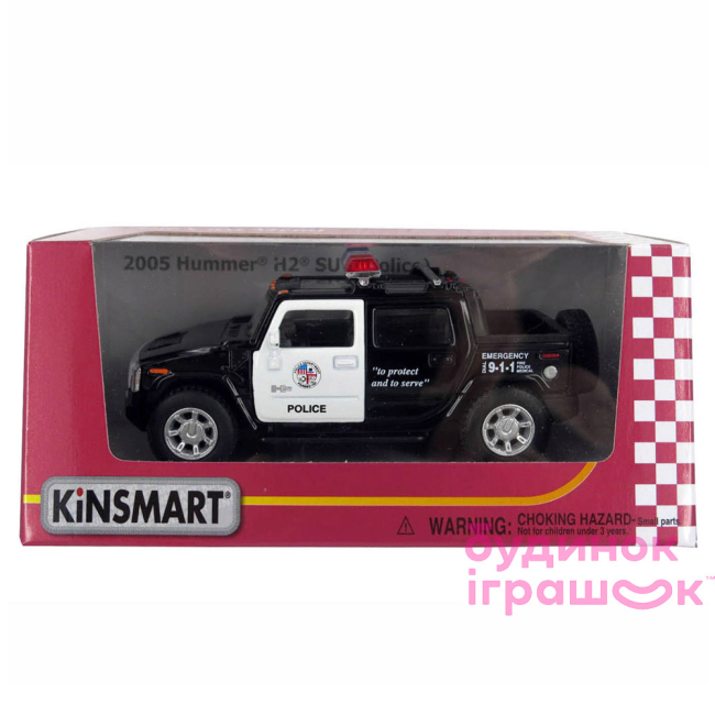 Транспорт и спецтехника - Машина игрушечная Kinsmart Hummer H2 (KT5097WP)#2