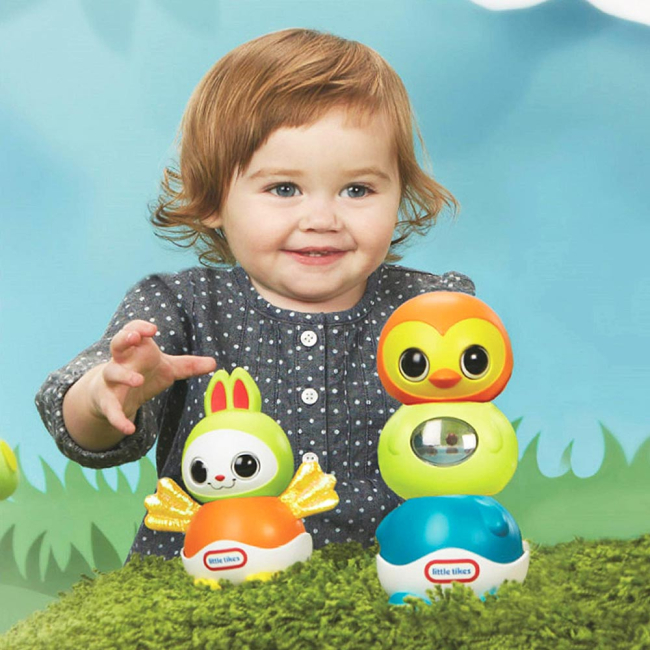 Развивающие игрушки - Игровой набор Little Tikes Сонные пирамидки (646881)#3