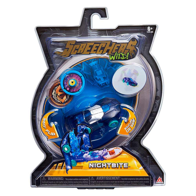 Трансформеры - Машинка-трансформер Screechers Wild L1 Найтбайт (EU683115)#4