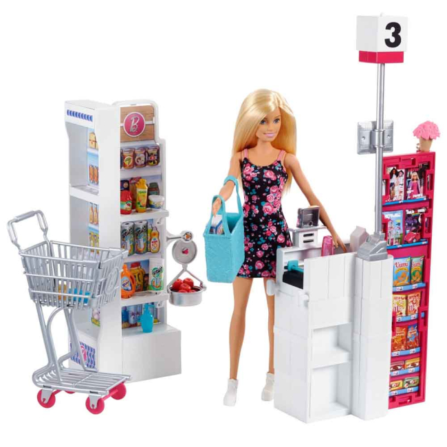 Куклы - Кукольный набор Barbie I can be В супермаркете (FRP01)#2