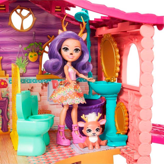 Ляльки - Ляльковий набір Enchantimals Лісовий будиночок Олениці Деніси (FRH50)#3