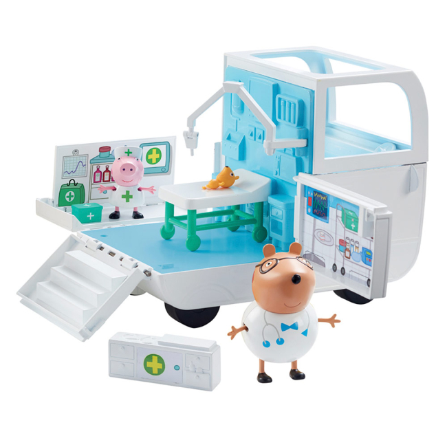 Фігурки персонажів - Ігровий набір Peppa Pig Медичний центр на колесах (06722)#4