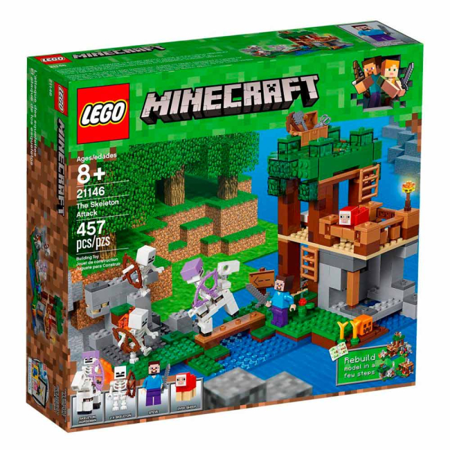 Конструкторы LEGO - Конструктор LEGO Minecraft Атака скелетов (21146)#2