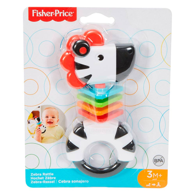 Погремушки, прорезыватели - Погремушка Fisher-Price Друзья-животные Зебра (FWH54/FGJ56)#3