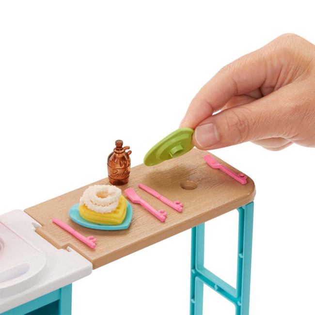 Меблі та будиночки - Набір ляльковий Barbie Сніданок Стейсі (FRH74)#3