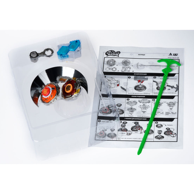 Дзиги та бойові арени - Дзига Infinity Nado Split Барвиста Лисиця і Базальтовий Меч (YW624606)#4