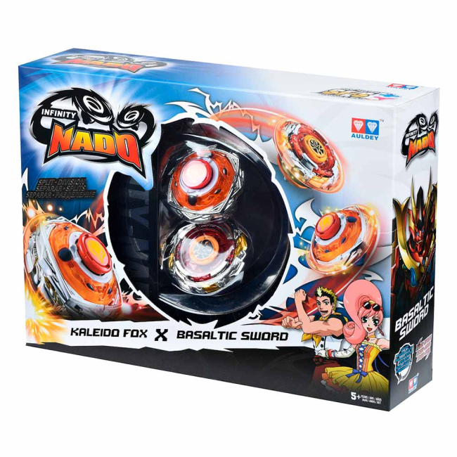 Дзиги та бойові арени - Дзига Infinity Nado Split Барвиста Лисиця і Базальтовий Меч (YW624606)#5
