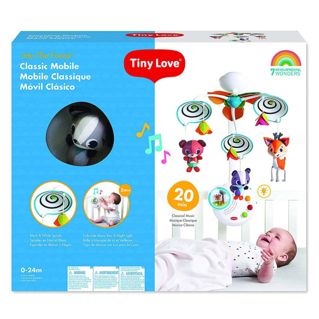 Підвіски, мобілі - Мобіль Tiny Love Лісові друзі із нічником із звуковим ефектом (1305106830)#2