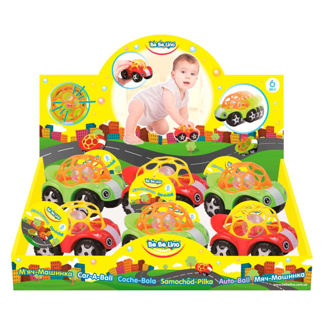 Машинки для малышей - Погремушка Bebelino Мяч-машинка (58081)#2