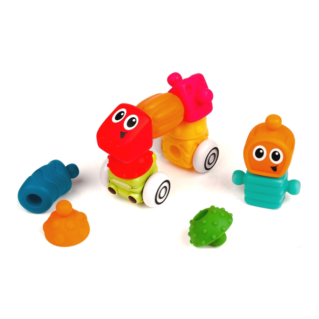 Развивающие игрушки - Конструктор Sensory Текстурные блоки 12 деталей (216406S)#4