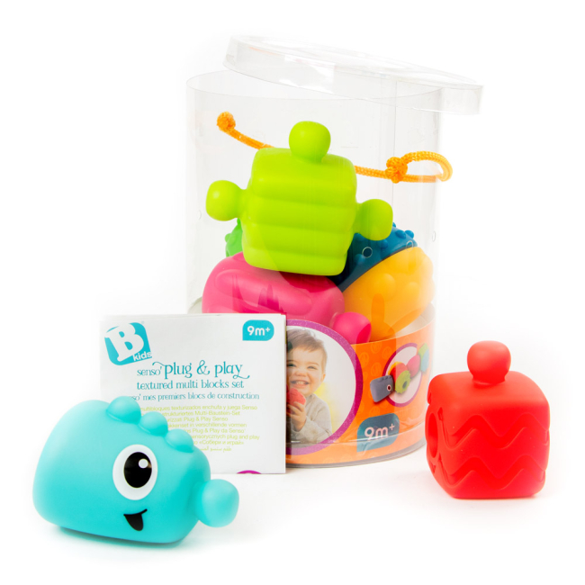 Розвивальні іграшки - Конструктор Sensory Текстурні блоки 8 деталей (217021S)#3