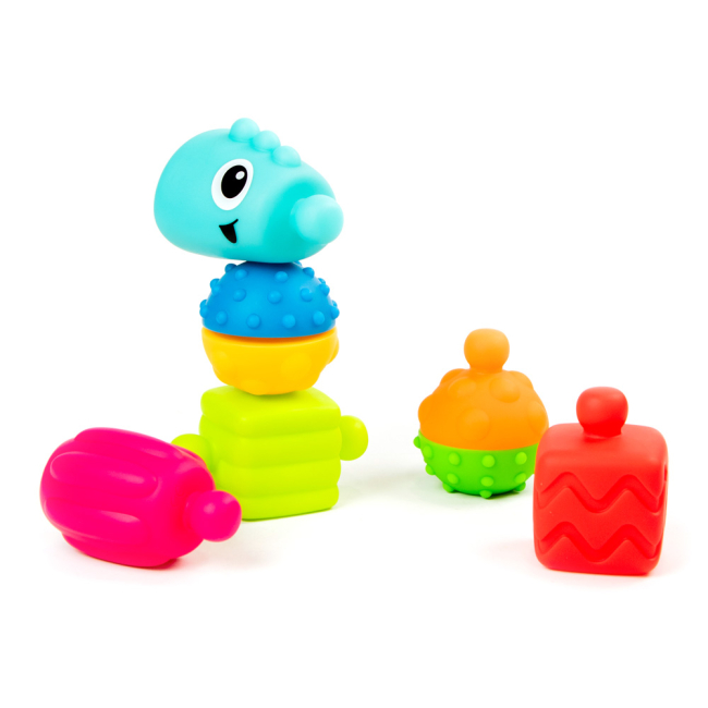 Розвивальні іграшки - Конструктор Sensory Текстурні блоки 8 деталей (217021S)#4