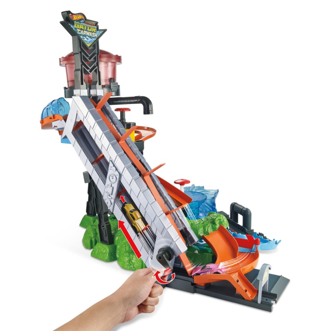 Автотреки - Игровой набор Hot Wheels Взрыв цветов Водонапорная башня (FTB67)#3