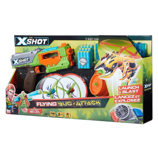 Помпова зброя - Бластер X-Shot Вогонь по літаючим жукам (4821)#5