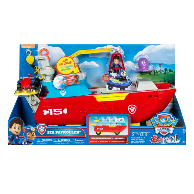 Фигурки персонажей - Игровой набор Paw Patrol Морской патруль Спасательный корабль (SM16737)#2