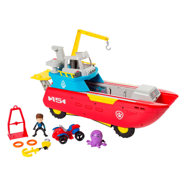 Фигурки персонажей - Игровой набор Paw Patrol Морской патруль Спасательный корабль (SM16737)#3