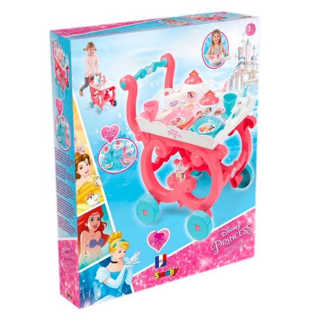 Дитячі кухні та побутова техніка - Набір посуду Smoby Disney Princess пiднос та чайний сервiз (310572)#3