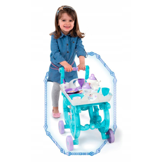 Детские кухни и бытовая техника - Набор посуды Smoby  Frozen большой с чайным сервизом (310577)#5