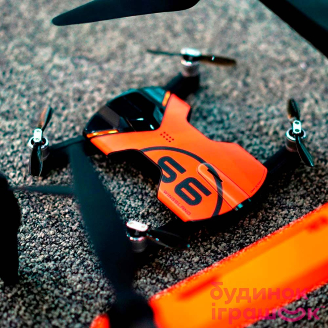 Радиоуправляемые модели - Дрон Wingsland S6 GPS 4K карманный оранжевый (6381691)#4
