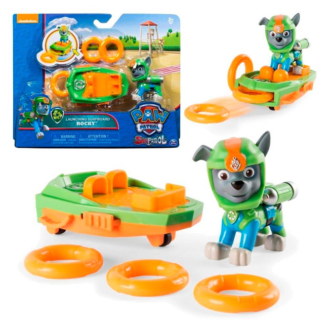 Фигурки персонажей - Коллекционная фигурка Paw Patrol Морской патруль Гонщик Рокки (SM16731/0402)#6