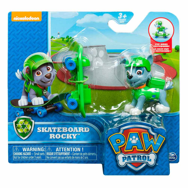 Фигурки персонажей - Коллекционная фигурка Paw Patrol Щенки-супергерои Рокки (SM16655/6936)#3