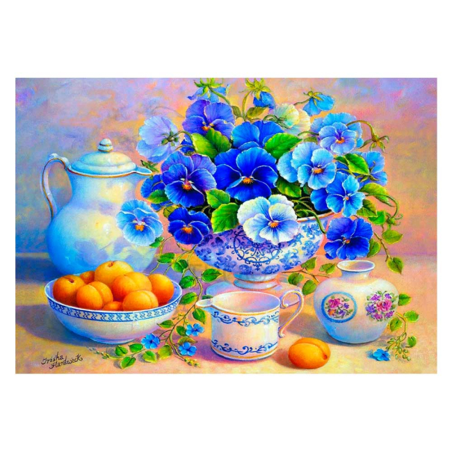 Пазлы - Пазлы Trefl Голубой букет 1000 элементов (10466)#2