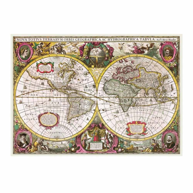 Пазлы - Пазлы Trefl Карта мира 1630 года 2000 элементов (27095)#2