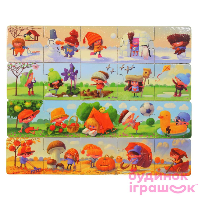 Развивающие игрушки - Пазлы Puzzlika 4 сезона (13944)#6