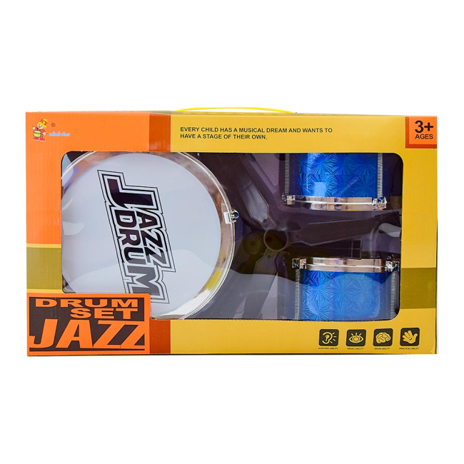 Музыкальные инструменты - Игрушечная установка Shantou Jinxing Джазовый барабан со стульчиком (993-11)#2