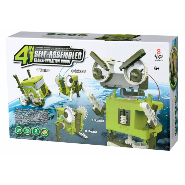 Конструктори з унікальними деталями - Робот-конструктор Same Toy Механобот 4 в 1 (DIY002UT)#3