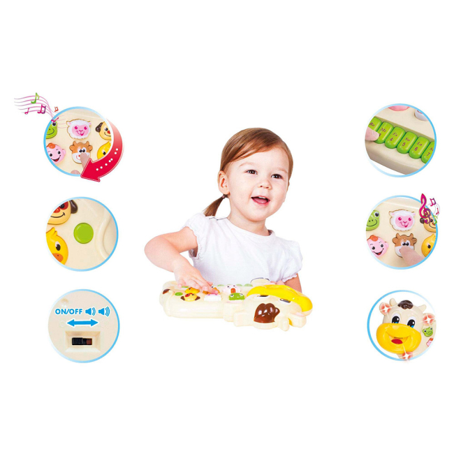 Розвивальні іграшки - Розвивальна іграшка Bebelino Музична корівка зі світловим ефектом (58089)#3