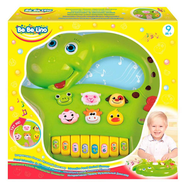 Розвивальні іграшки - Розвивальна іграшка Bebelino Музичний динозавр зі світловим ефектом (58090)#2