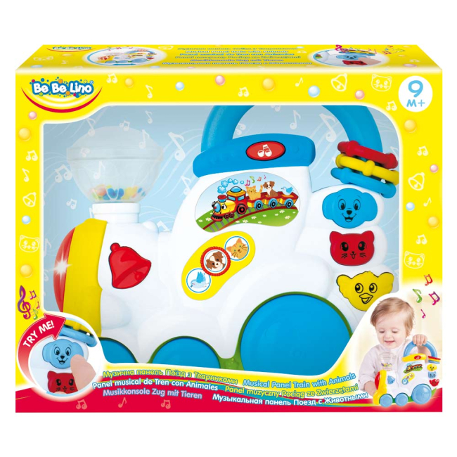Развивающие игрушки - Музыкальная панель BeBeLino Поезд с животными (58085)#2