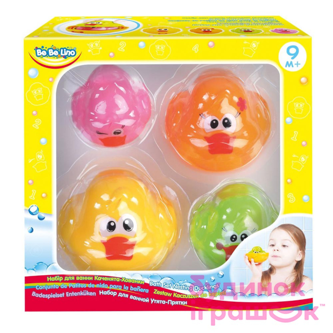 Развивающие игрушки - Набор игрушек для ванны Bebelino Утята-прятки (58087)#2