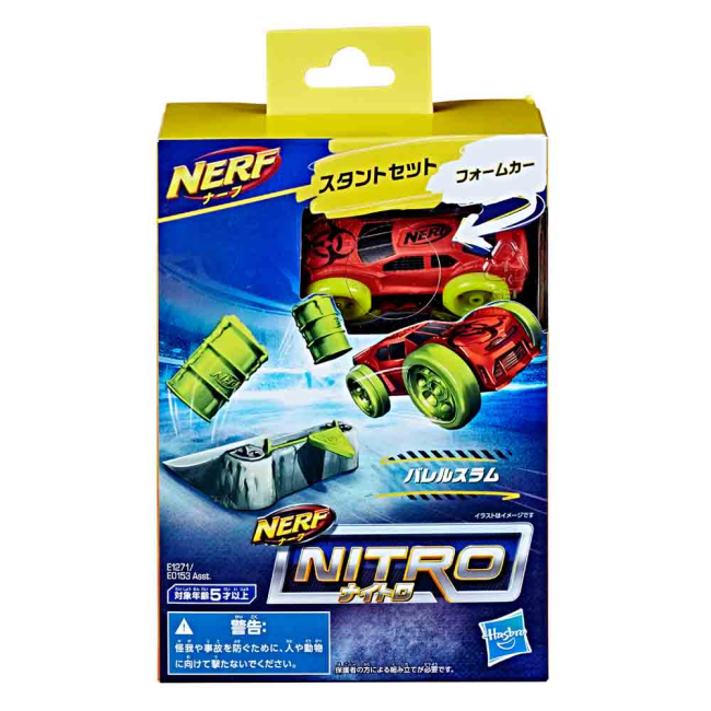 Автотреки - Набір Nerf Nitro Перешкода та машинка Бочки (E0153/E1271)#2