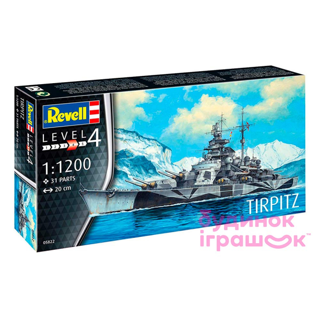 3D-пазлы - Сборная модель корабля Revell Tirpitz 1:1200 (05822)#6