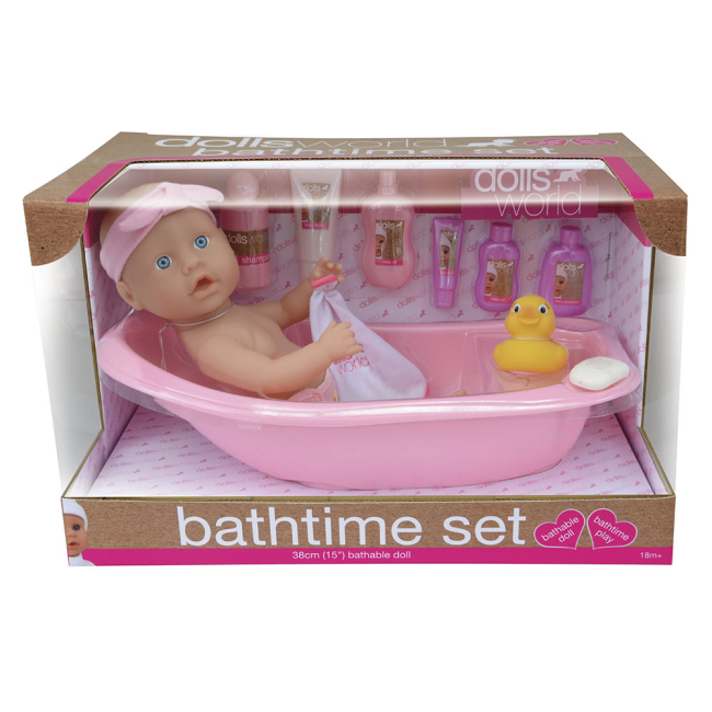 Пупсы - Кукла Dolls World с набором для купания 38 см (8855G)#3