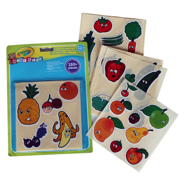 Набори для творчості - Набір стікерів Crayola Овочі та фрукти (81-2010)#2