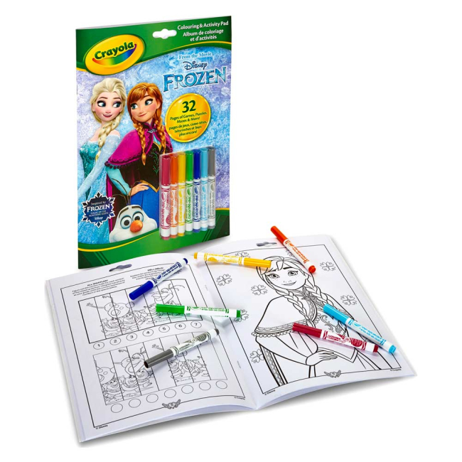 Товары для рисования - Раскраска с фломастерами Crayola Холодное сердце (04-5900)#2