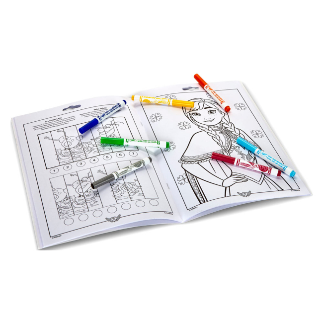 Товары для рисования - Раскраска с фломастерами Crayola Холодное сердце (04-5900)#3