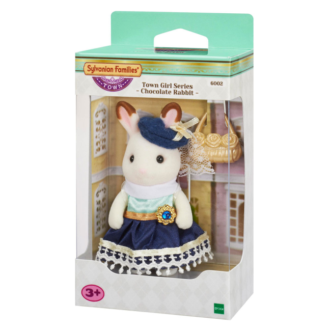 Фігурки тварин - Ігровий набір Sylvanian Families Шоколадний кролик-дівчинка (6002)#2