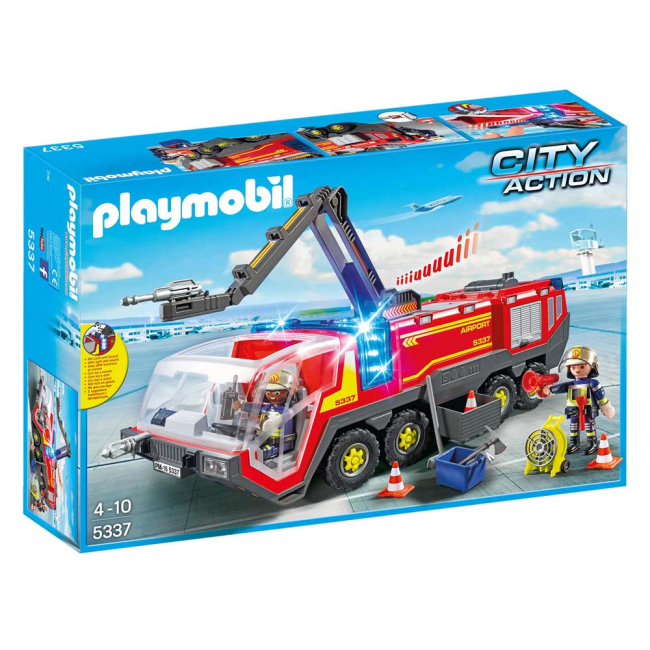 Конструктори з унікальними деталями - Конструктор Playmobil City Action Пожежна машина аеропорту (5337)#5