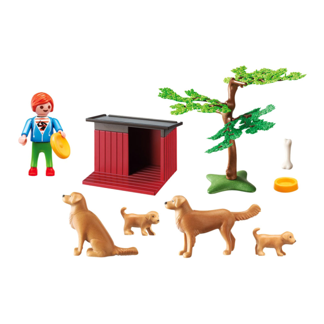 Конструкторы с уникальными деталями - Конструктор Playmobil Золотистый ретривер с игрушкой (6134)#2