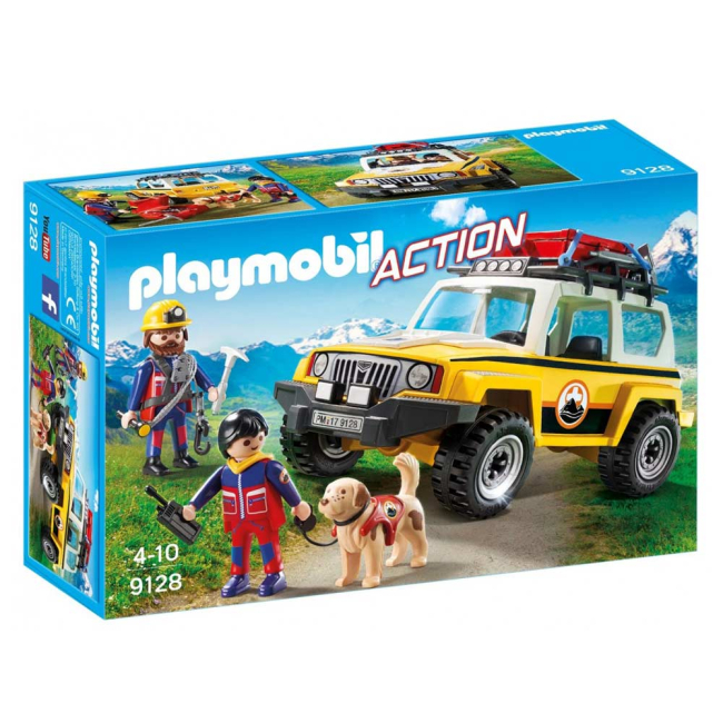 Конструктори з унікальними деталями - Конструктор Playmobil Action Гірничорятувальний автомобіль (9128)#4