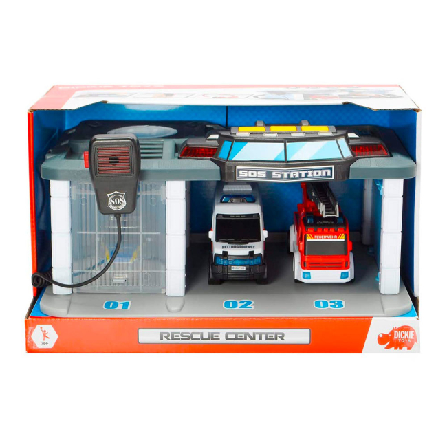 Транспорт і спецтехніка - Ігровий набір Dickie Toys Рятувальний центр (3716015)#5